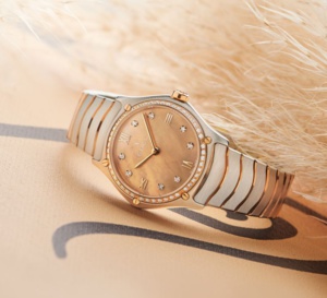 Ebel Sport Classic Lady : la nacre beige et les diamants à l'honneur