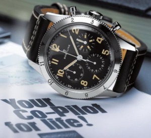 Breitling Avi Réf 765 1953 : réédition quasi identique au modèle d'origine