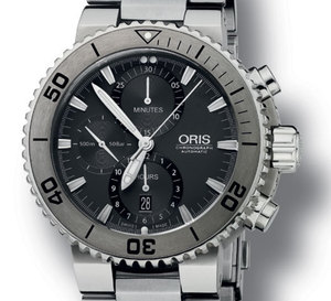 Chronographe Oris Aquis Titan : plongeuse virile