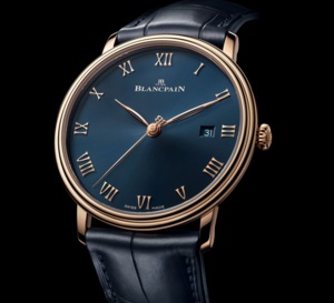 Blancpain : un duo de cadrans bleus pour la collection Villeret