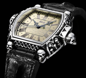 Memento Mori Agonium : montre gothique