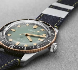 Oris x Momotaro : une Divers Sixty-Five sur un véritable bracelet en denim indigo