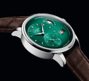 Glashütte Original PanomaticLunar : une nouvelle version vert sapin