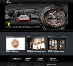 Hublot : nouveau site Internet