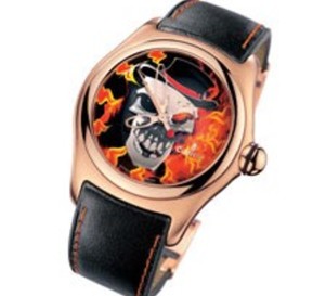 Corum Bubble Baron Samedi en acier ou or rose