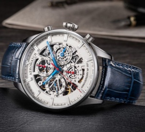 Aerowatch Les Grandes Classiques : chrono squelette en Edition Anniversaire 110 ans