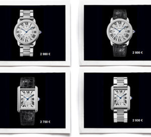 Cartier : quatre Solo mécaniques