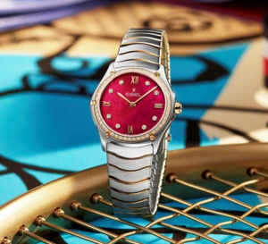 Ebel Sport Classic Lady : rouge carmin retro red