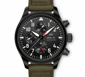 IWC chrono Top Gun édition "SFTI" en céramique noire : 1.500 exemplaires