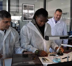 Yohan Blake en visite chez Richard Mille dans le Jura Suisse