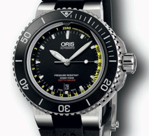 Oris Aquis Depth Gauge : profondimètre pour plongeuse technique et virile