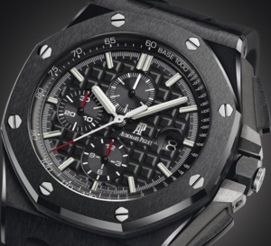 Audemars Piguet Chronographe Royal Oak Offshore 44 mm : carrure et lunette céramique de série