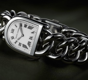 Ralph Lauren Stirrup Steel Link Petit modèle : belle montre en acier avec bracelet chaîne