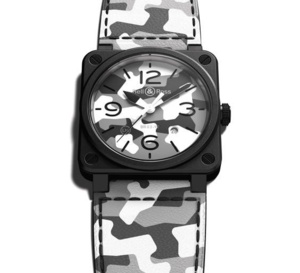 Bell &amp; Ross BR 03-92 White Camo : esprit "chasseurs alpins"