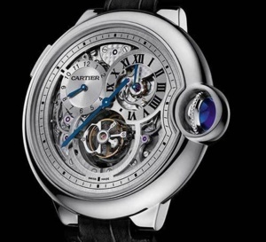 Montre Ballon Bleu de Cartier Tourbillon second fuseau double sautant : haute horlogerie voyageuse...