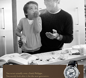 Patek Philippe : nouvelle campagne de communication intergénérationnelle dans la presse