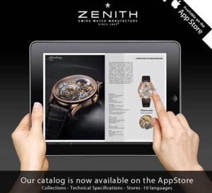 Zenith : le catalogue de la manufacture disponible sur une appli Apple