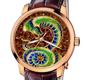 Ulysse Nardin Classico Serpent : la maitrise de l’émail champlevé