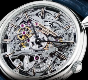 Répétition minutes Les Cabinotiers squelettée platine de Vacheron Constantin