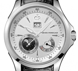 Girard-Perregaux Traveller phase de lune et grande date : une sportive raffinée urbaine et sobre