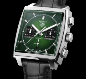 TAG Heuer : lancement d'une Monaco Green Dial au Grand Prix de Monaco Historique