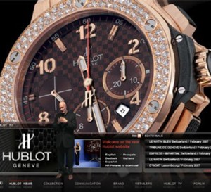 Hublot refond totalement son site Internet et vous accueille avec Miss Suisse Romande…