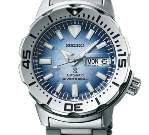 Seiko Prospex Diver's Editions spéciales Save the Ocean : cadrans bleu glacier et empreinte de pingouins