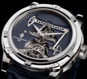 Louis Moinet Derrick Tourbillon : or gris pour or noir