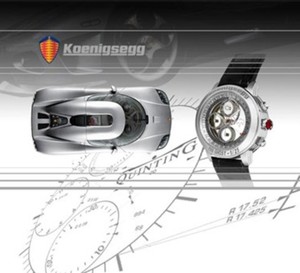 Quinting conçoit des montres en partenariat avec le constructeur automobile suédois Koenigsegg