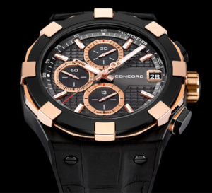 Concord C1Chronograph Black and Gold