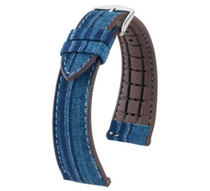 Camaïeux de bleus pour le bracelet "kasuri" de chez Hirsch