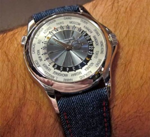 Des bracelets-montres en denim chez MisterChrono