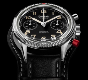 Hanhart 417 ES 39 mm "Red Lion" : un chrono historique qui retrouve sa taille d'origine