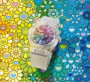 Hublot Classic Fusion Takashi Murakami Sapphire Rainbow : fleur de pierres