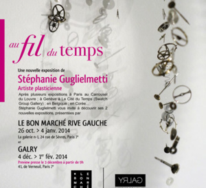 Au fil du temps : l'artiste Stéphanie Guglielmetti expose au Bon Marché Rive Gauche