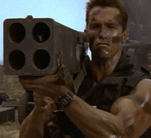 Commando : Arnold Schwarzenegger porte une Seiko Hybrid Diver