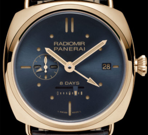 Panerai Radiomir 8 jours GMT or rouge – 45mm : toute la beauté d’un cadran bleu à 300 exemplaires