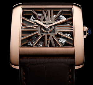 Cartier : Tank MC Squelette or rose… Ce qui est beau à l’intérieur…