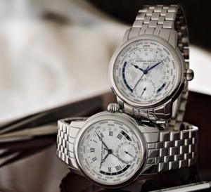 Frédérique Constant Classics Manufacture Worldtimer : sur bracelet acier en 2014