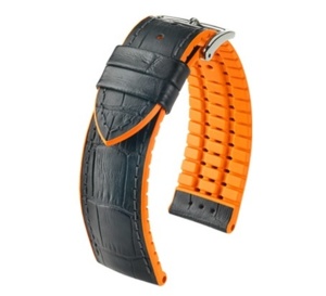 Bracelet Hirsch Performance : quand le caoutchouc se marie au cuir