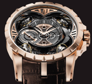 Roger Dubuis Excalibur Quatuor en or rose en « exclu » chez Bucherer Paris