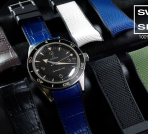 RubberB : des bracelets SwimSkin Twill pour les Omega Seamaster 300
