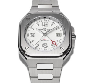 Bell &amp; Ross BR 05 GMT : cadran blanc opalin pour voyages au long cours