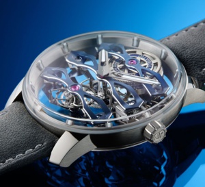 Tourbillon sous trois Ponts volants Bucherer Blue de Girard-Perregaux