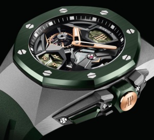 Audemars Piguet Royal Oak Concept Tourbillon Volant GMT : en nuances de verts