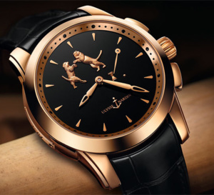 Ulysse Nardin Hourstriker Tiger : Jaquemarts et sonnerie