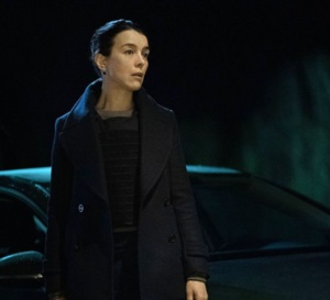 Counterpart : Olivia Williams porte une montre Junghans Max Bill