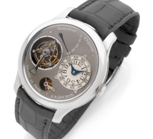 Artcurial : mise en vente d'un rare Tourbillon Souverain F.P.Journe le 16 janvier à Monaco