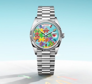 Rolex Oyster Perpetual Day-Date 36 : peace, love &amp; emojis