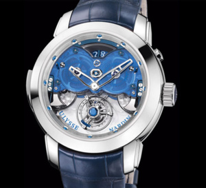 Ulysse Nardin Imperial Blue : tourbillon volant, répét'minute et sonnerie de l'heure au passage